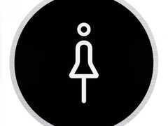 Semne de usa pentru toaleta femei